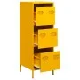 Mustard yellow steel sideboard 39x35x103.5 cm by , Sideboards - Ref: Foro24-851403, Price: 127,61 €, Discount: %