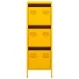 Mustard yellow steel sideboard 39x35x103.5 cm by , Sideboards - Ref: Foro24-851403, Price: 127,61 €, Discount: %
