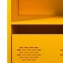 Mustard yellow steel sideboard 35x39x103.5 cm by , Sideboards - Ref: Foro24-851379, Price: 101,41 €, Discount: %