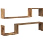 Wandregal 2 Stück gealtertes Holzwerkstoff 100x15x20cm von , Regale und Regale - Ref: Foro24-856612, Preis: 35,11 €, Rabatt: %