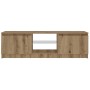 TV-Möbel LED-Leuchten Eiche handwerkliches Holz 120x30x36 cm von , TV-Möbel - Ref: Foro24-856348, Preis: 63,08 €, Rabatt: %