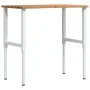 Banco de trabajo madera roble marrón claro 100x60x(71,5-98) cm de , Mesas de trabajo - Ref: Foro24-3309719, Precio: 137,17 €,...