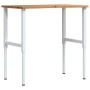 Banco de trabajo madera roble marrón claro 100x60x(71,5-98) cm de , Mesas de trabajo - Ref: Foro24-3309719, Precio: 139,50 €,...