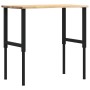Solid oak workbench 100x60x(71.5-98) cm by , Work tables - Ref: Foro24-3309695, Price: 135,58 €, Discount: %