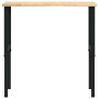Solid oak workbench 100x60x(71.5-98) cm by , Work tables - Ref: Foro24-3309695, Price: 135,58 €, Discount: %
