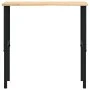 Solid oak workbench 100x60x(71.5-98) cm by , Work tables - Ref: Foro24-3309695, Price: 130,66 €, Discount: %