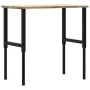 Solid oak workbench 100x60x(71.5-98) cm by , Work tables - Ref: Foro24-3309695, Price: 130,66 €, Discount: %