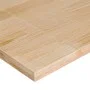 Solid oak workbench 100x60x(71.5-98) cm by , Work tables - Ref: Foro24-3309695, Price: 130,66 €, Discount: %