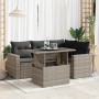 Juego de sofás jardín con cojines 5 pzas ratán sintético gris von , Gartensets - Ref: Foro24-3326311, Preis: 407,62 €, Rabatt: %