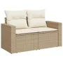 Set of garden sofas with cushions 9 pcs synthetic rattan beige by , Garden sets - Ref: Foro24-3326339, Price: 708,23 €, Disco...