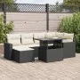 Set de sofás de jardín 7 pzas con cojines ratán sintético negro de , Conjuntos de jardín - Ref: Foro24-3326347, Precio: 471,2...
