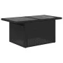 Set of 7 garden sofas with cushions synthetic rattan black by , Garden sets - Ref: Foro24-3326347, Price: 471,08 €, Discount: %