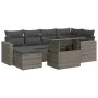 Set mit 7 Gartensofas mit Kissen synthetisches Rattangrau von , Gartensets - Ref: Foro24-3326351, Preis: 474,80 €, Rabatt: %