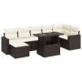 Set sofás de jardín 8 piezas y cojines ratán sintético marrón by , Garden sets - Ref: Foro24-3326364, Price: 547,91 €, Discou...