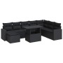 Set de sofás de jardín con cojines 9 pzas ratán sintético negro by , Garden sets - Ref: Foro24-3326366, Price: 614,12 €, Disc...
