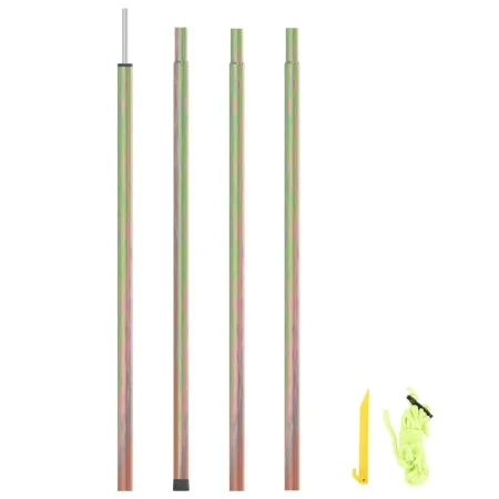 Galvanized steel sail awning pole 200 cm by vidaXL, Tent poles and stakes - Ref: Foro24-315220, Price: 19,31 €, Discount: %