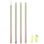 Poste de toldo de vela de acero galvanizado 200 cm de vidaXL, Mástiles y estacas para tiendas de campaña - Ref: Foro24-315220...