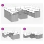 Set of garden sofas with beige cushions 10 pcs synthetic rattan by , Garden sets - Ref: Foro24-3326379, Price: 736,41 €, Disc...