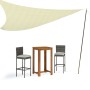 Poste de toldo de vela de acero galvanizado 200 cm de vidaXL, Mástiles y estacas para tiendas de campaña - Ref: Foro24-315220...