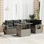 Set de muebles de jardín 6 pzas y cojines ratán sintético gris de , Conjuntos de jardín - Ref: Foro24-3326481, Precio: 434,43...