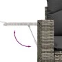 Set of 6 garden furniture and cushions synthetic rattan gray by , Garden sets - Ref: Foro24-3326481, Price: 435,58 €, Discoun...