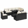 Set of garden sofas with cushions 9 pcs synthetic rattan black by , Garden sets - Ref: Foro24-3326497, Price: 635,36 €, Disco...