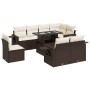 Set mit 9 Gartensofas und Kissen Kunstrattan braun von , Gartensets - Ref: Foro24-3326504, Preis: 674,38 €, Rabatt: %