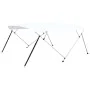Bimini top with 4 white arches 243x(230-244)x137 cm by vidaXL, Boat storage covers - Ref: Foro24-93140, Price: 186,57 €, Disc...
