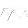 Toldo Bimini de 4 arcos blanco 243x(230-244)x137 cm