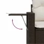 Set of 9 garden sofas and cushions synthetic rattan brown by , Garden sets - Ref: Foro24-3326504, Price: 676,00 €, Discount: %