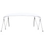 Toldo Bimini de 4 arcos blanco 243x(230-244)x137 cm