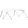 Bimini top with 4 white arches 243x(230-244)x137 cm by vidaXL, Boat storage covers - Ref: Foro24-93140, Price: 186,57 €, Disc...