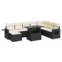 Set Gartensofas mit Kissen 9 Stück synthetisches Rattan schwarz von , Gartensets - Ref: Foro24-3326527, Preis: 574,91 €, Raba...