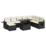 Set of garden sofas with cushions 9 pcs synthetic rattan black by , Garden sets - Ref: Foro24-3326527, Price: 567,55 €, Disco...
