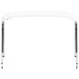 Bimini-Markise mit 4 weißen Bögen 243x(230-244)x137 cm von vidaXL, Aufbewahrungsabdeckungen für Boote - Ref: Foro24-93140, Pr...