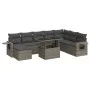 Set of garden sofas with cushions 9 pcs synthetic rattan gray by , Garden sets - Ref: Foro24-3326531, Price: 590,88 €, Discou...