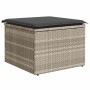 9-teiliges Gartenmöbel-Set und Kissen synthetisches Rattan hellgrau von , Gartensets - Ref: Foro24-3326533, Preis: 644,02 €, ...