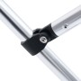 Toldo Bimini de 4 arcos blanco 243x(230-244)x137 cm