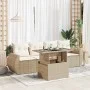 Set Gartensofas mit Kissen 5 Stück synthetisches Rattan beige von , Gartensets - Ref: Foro24-3326559, Preis: 442,36 €, Rabatt: %