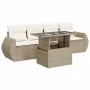 Set Gartensofas mit Kissen 5 Stück synthetisches Rattan beige von , Gartensets - Ref: Foro24-3326559, Preis: 442,36 €, Rabatt: %