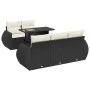 Set de sofás de jardín 6 piezas y cojines ratán sintético negro by , Garden sets - Ref: Foro24-3326567, Price: 499,26 €, Disc...