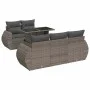 Set de muebles de jardín 6 pzas y cojines ratán sintético gris by , Garden sets - Ref: Foro24-3326571, Price: 486,14 €, Disco...