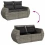 Set de muebles de jardín 6 pzas y cojines ratán sintético gris by , Garden sets - Ref: Foro24-3326571, Price: 486,14 €, Disco...