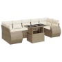 Set of garden sofas and cushions 8 pieces synthetic rattan beige by , Garden sets - Ref: Foro24-3326599, Price: 607,15 €, Dis...