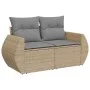 Set of garden sofas and cushions 8 pieces synthetic rattan beige by , Garden sets - Ref: Foro24-3326600, Price: 583,73 €, Dis...