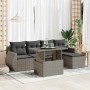 Set de muebles de jardín 6 pzas y cojines ratán sintético gris von , Gartensets - Ref: Foro24-3326621, Preis: 423,52 €, Rabat...