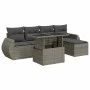 Set de muebles de jardín 6 pzas y cojines ratán sintético gris von , Gartensets - Ref: Foro24-3326621, Preis: 416,35 €, Rabat...