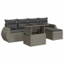 Set de muebles de jardín 6 pzas y cojines ratán sintético gris von , Gartensets - Ref: Foro24-3326621, Preis: 423,52 €, Rabat...