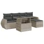 Set de sofás de jardín 6 pzas y cojines ratán sintético gris by , Garden sets - Ref: Foro24-3326623, Price: 466,16 €, Discoun...