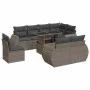 Set of garden sofas with cushions 9 pcs synthetic rattan gray by , Garden sets - Ref: Foro24-3326661, Price: 719,01 €, Discou...